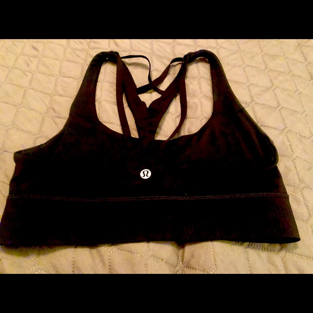 Lululemon athletic bra. Black. Size 6